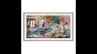 Hisense CanvasTV S7N 4K QLED Art Mode TV with Hi-Matte Display
