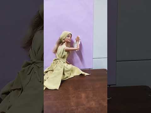 transformation video of my Barbie in to Cinderella #trending #barbie #shorts