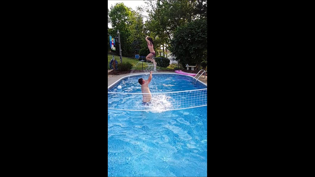 Dad throwing daughter in pool YouTube