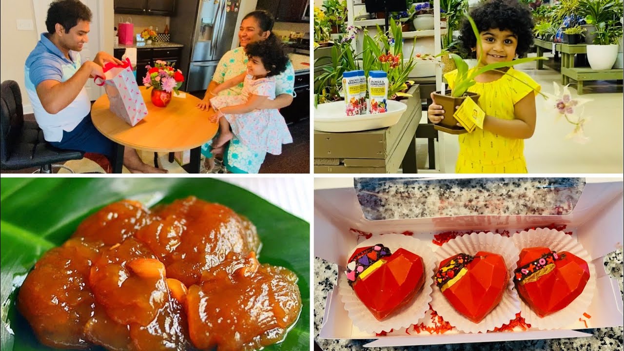 Valentine’s Day vlog~Surprise gifts | lia cooking and playing~Tirunelveli Halwa recipe~le creuset