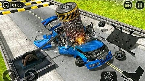 Speed Bump Crash Challenge 2019 || Luxury Vehicles to drive and destroy - Android Driving King.