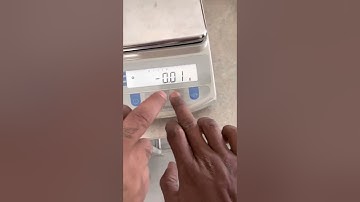 Vibra small weighing scale calibration