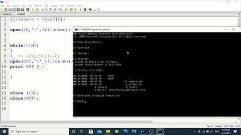 Perl Programming  Tutorials - 2 -  find and replace string using while loop