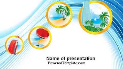 Vacation PowerPoint Template by PoweredTemplate.com