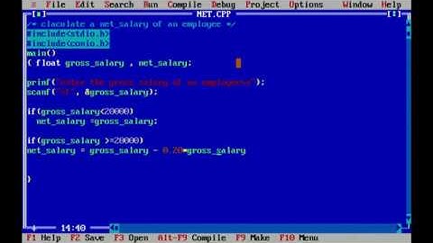 write a program to calculate the net salary of an employee