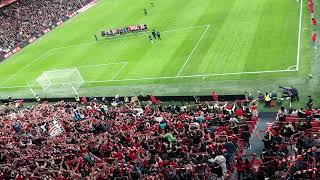 San Mamés al completo cantó el Txoria txori  tras el Athletic 2 - Atlético 0
