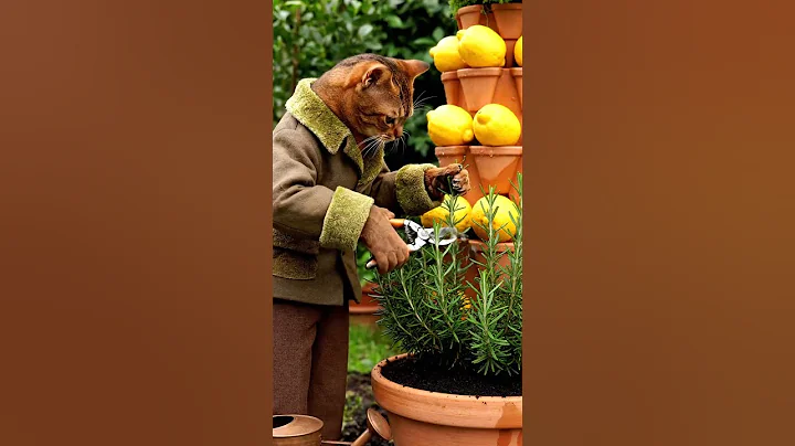 Video 11826871: abyssinian cat, cat garden