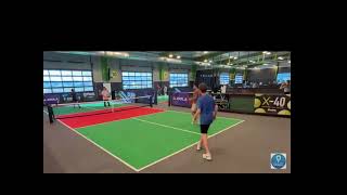 01-04-25 Jin Okinaka, National Junior Pickleball Doubles SemiFinal 1st Set, James/Liam v Tony/Jaden