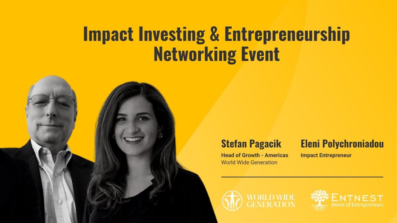 Stefan Pagacik at the "Impact Investing & Entrepreneurship Networking Event" by Entnest
