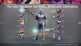 Destiny 2: Last Discipline Armor Set Bonus Interactions