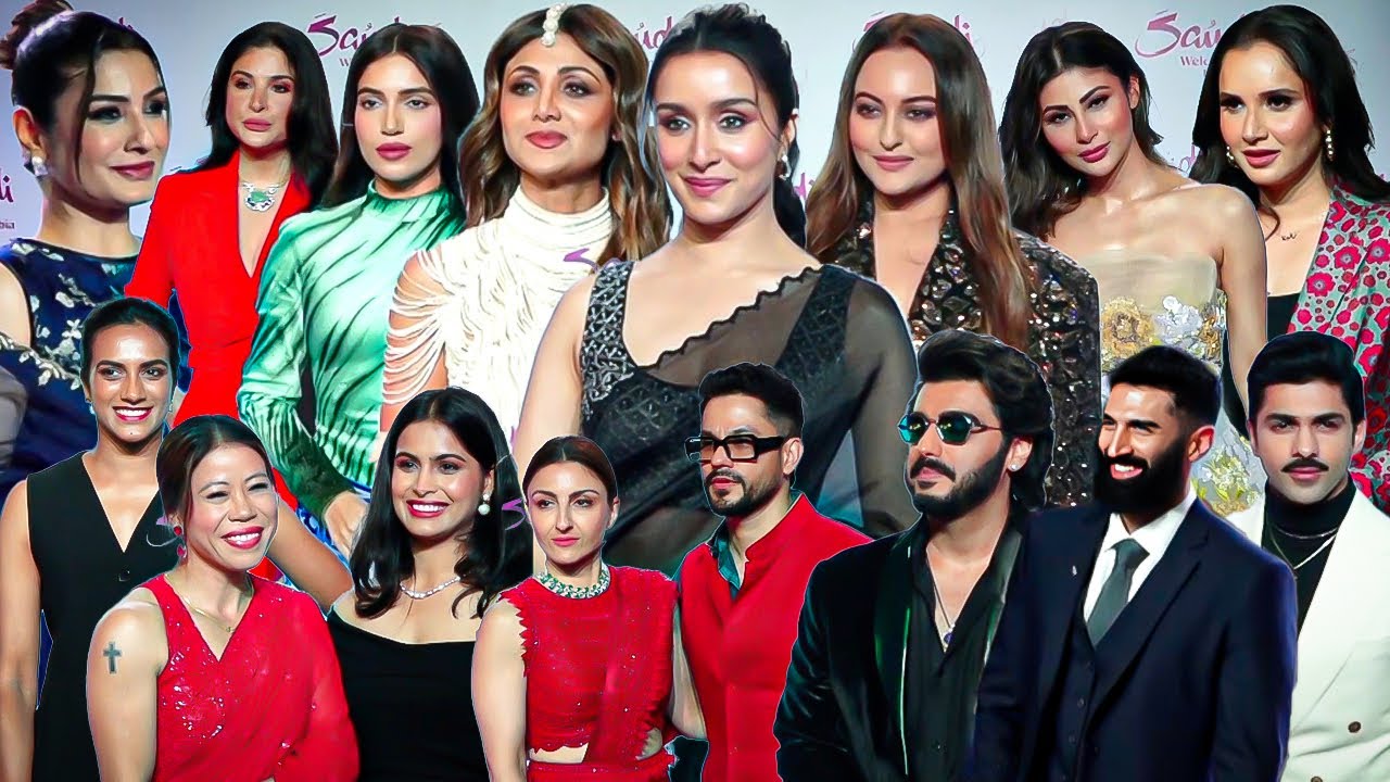 Spectacular Saudi Event: Shraddha Kapoor, PV Sindhu, Suniel Shetty, Manu Bhaker, Sonakshi S & Others