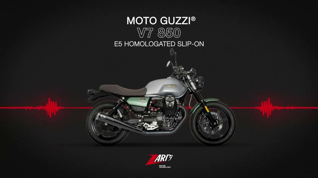 Zard for Moto Guzzi V7 850 | Sound Slip-On E5 Homologated Version