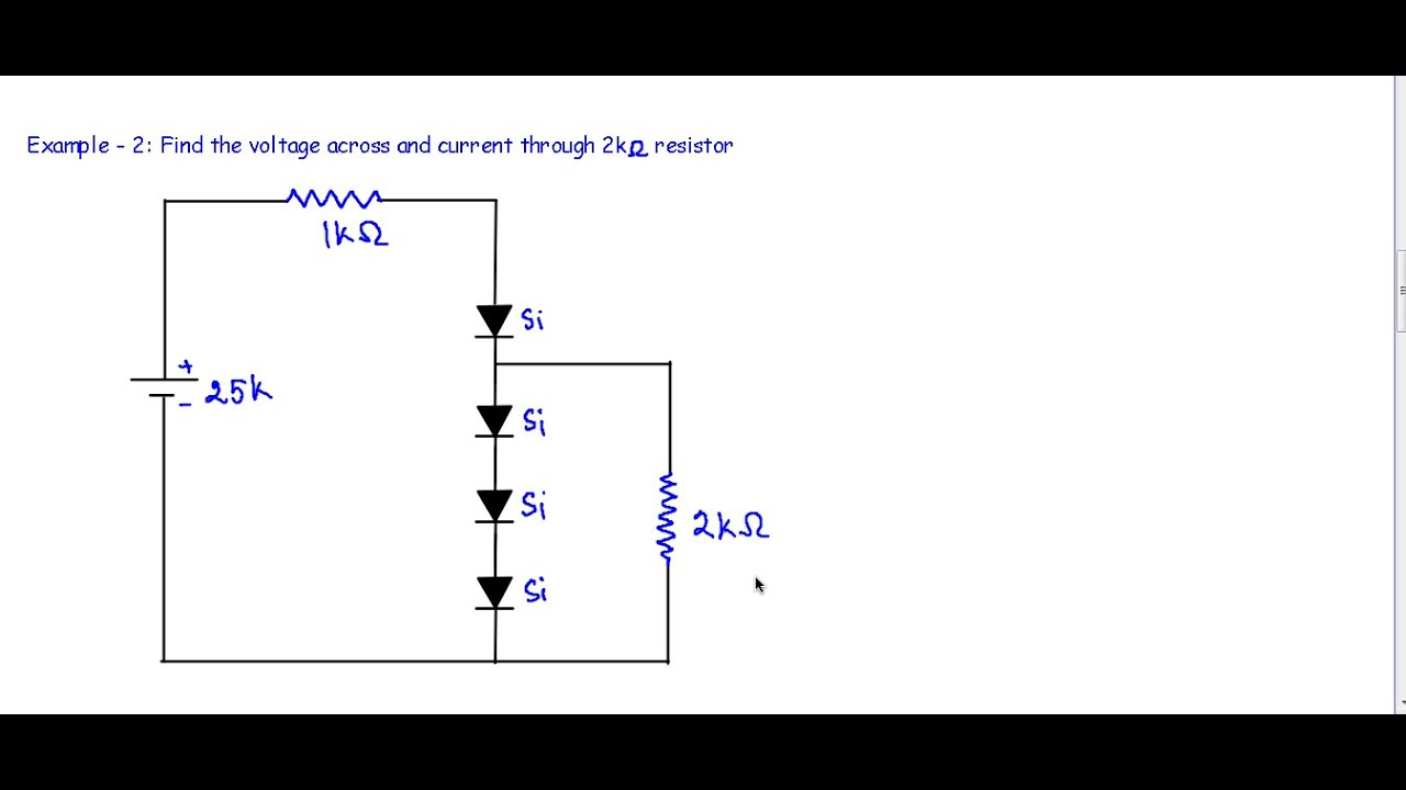 series diode configuration problems with solutions, Diode series ...