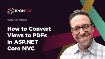 How to Convert Views to PDFs in ASP.NET Core MVC | IronPDF