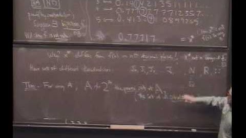 Real Analysis, Lecture 7: Countable and Uncountable Sets (8/8)