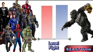 Kong vs Marvel & Dc #hollywood #marvel #avengers #dc #superhero
