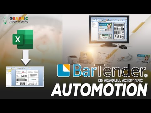 Bartender Automation Tutorial | Excel to Label Design Easy Guide