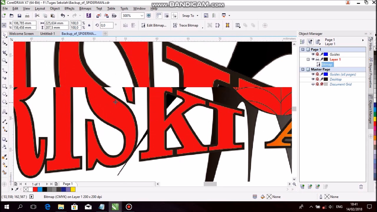 Srew Bitmap Tutorial cara membuat gambar bitmap melalui Corel Draw - YouTube