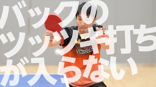 「ツッツキに対するバックハンドドライブ」にちょい足し！ 高木和卓