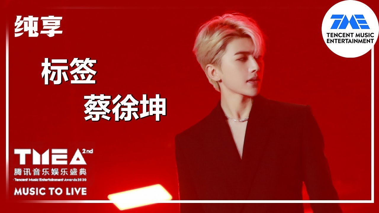 纯享：#蔡徐坤 《#标签 》 | 2020腾讯音乐娱乐盛典 | 腾讯音乐TME | 2021音乐流行