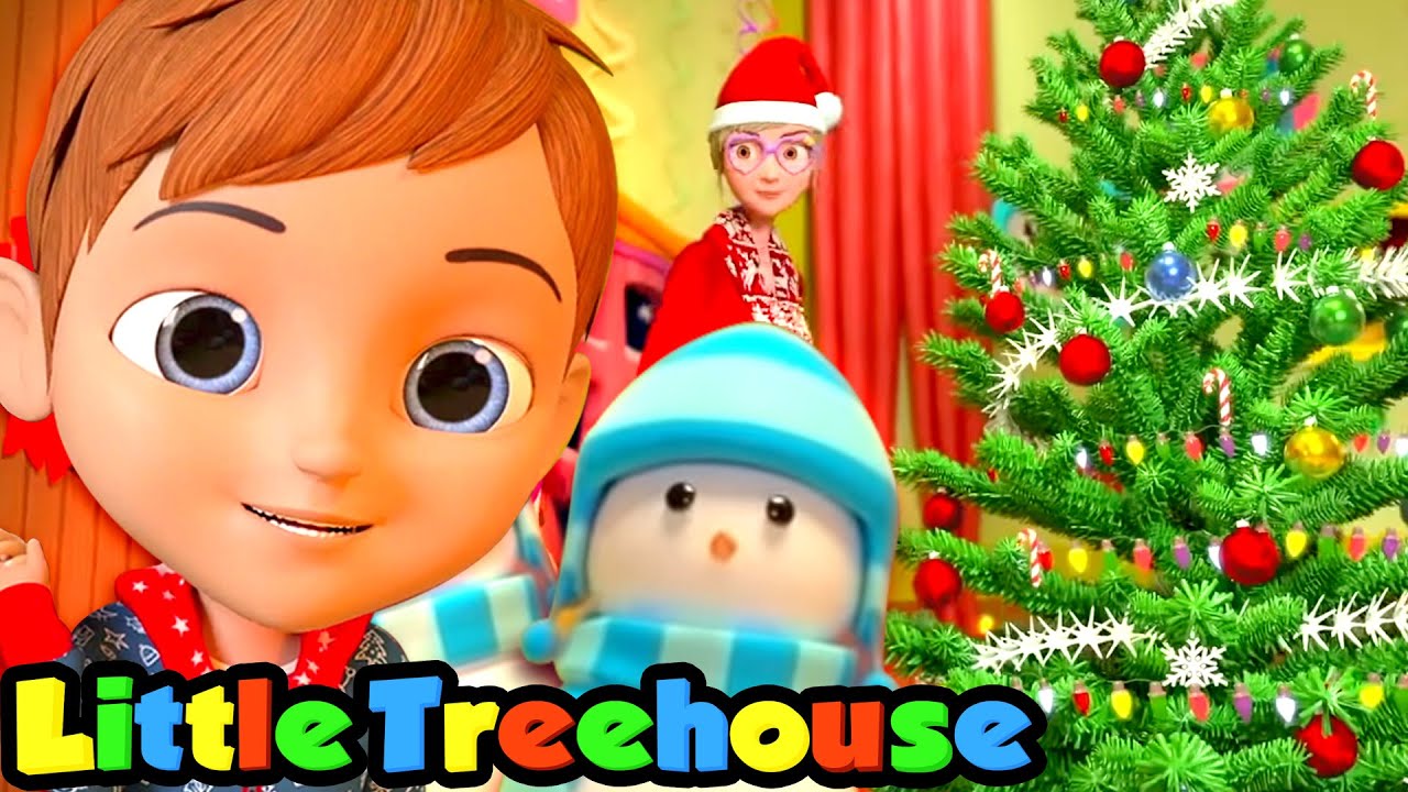 Deck the halls | Chansons pour enfants | éducation |  Little Treehouse Française | Dessins animés