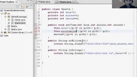 38 -Java Programming Tutorial -  Public. Private and this Omer GEZER.wmv