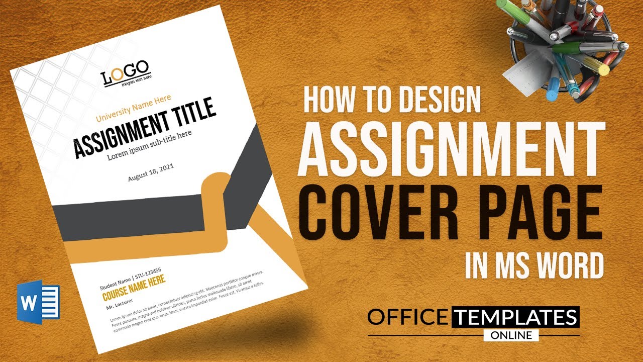 assignment front page design maker online