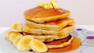 Banana Pancakes Recipe | How to make Banana Pancakes ASMR