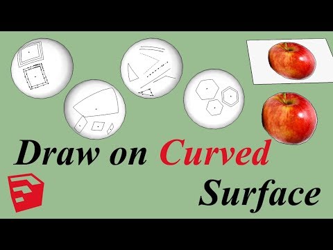Tool on Surface Plugin For Sketchup | Draw on Curved Surface in Sketchup (Zoe Mia)