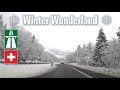 Winter Wonderland ❄️ Driving in Switzerland after big snowfall