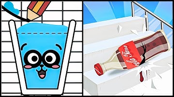 Happy Glass VS Fragile Roll - All Levels SpeedRun Ep 1