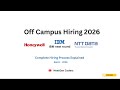 IBM Next Round Explained | IBM Info Mail | Honeywell &amp; NTT DATA Hiring | Apply Now