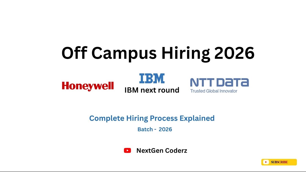 IBM Next Round Explained | IBM Info Mail | Honeywell & NTT DATA Hiring | Apply Now