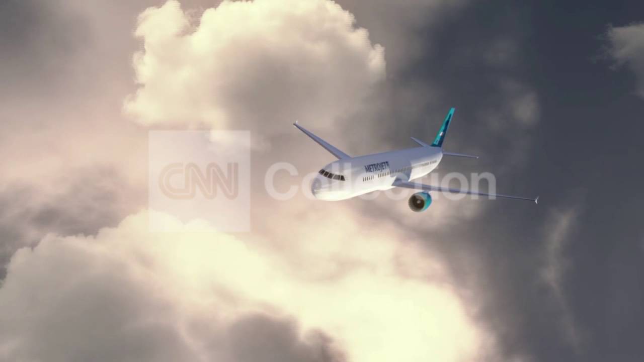 METROJET PLANE TAKES OFF (ANIMATION)