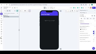 FlutterFlow - Spoiler Text widget with custom code.