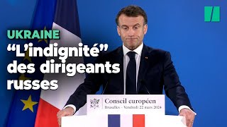 « Indignité » : Macron répond aux attaques homophobes d’un responsable russe visant Attal