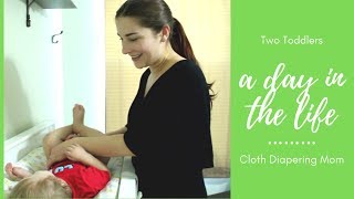 A Day in the Life of a Cloth Diapering Mom with Two Toddlers