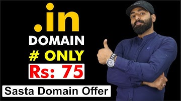 Domain in Cheap Price (75 Rupees Domain) ||  Cheap Domain Buy - .in Domain in 1$