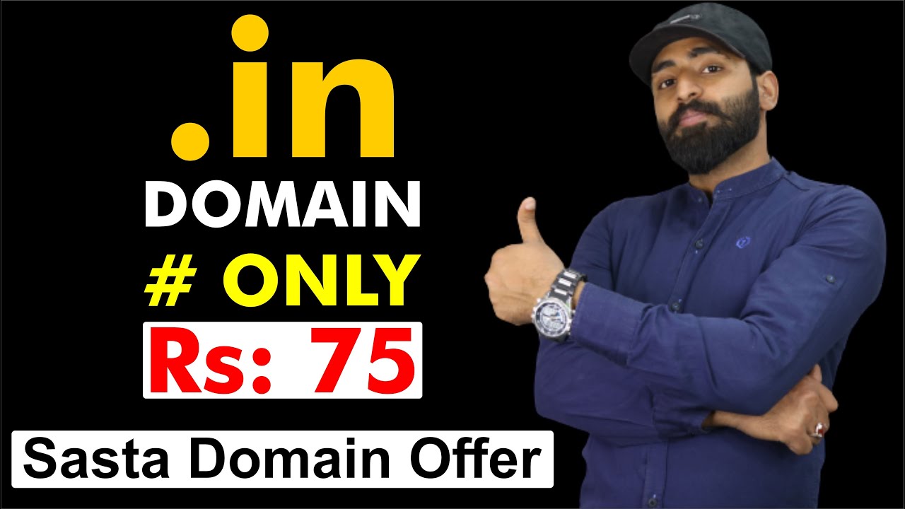 Domain in Cheap Price (75 Rupees Domain) ||  Cheap Domain Buy – .in Domain in 1$