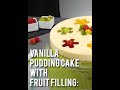 Vanilla  Cake With Fruit Filling |amazing food recipes | #shorts