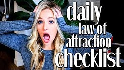 DAILY LAW OF ATTRACTION CHECKLIST TO MANIFEST FASTER | Printable Checklist // Simply Ney 