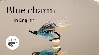 Tying a fly called Blue Charm Fly Tying tutorial