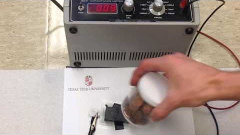 The video demonstrates a force sensor based upon a paper capacitor