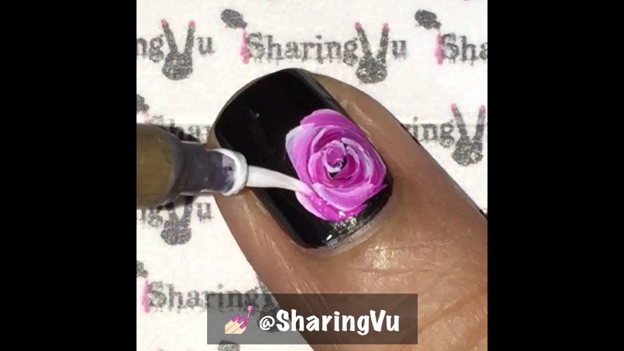 Roses Nail Art Tutorial