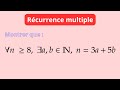 Récurrence à trois pas exercice, n=3a+5b