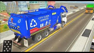 game lái xe chở rác /American Trash Truck Simulator 2020 Offline Games /android game screenshot 1