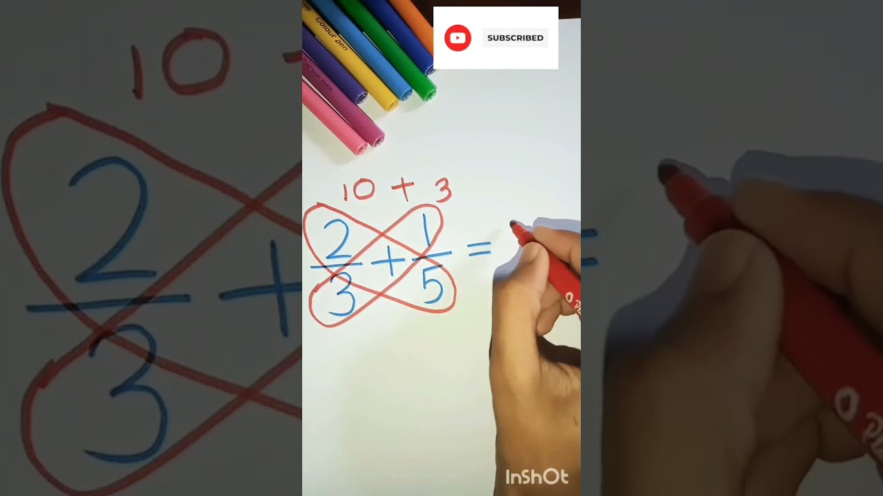 Addition Of Fractions Butterfly Method For Adding 
