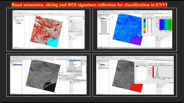 Band animation, slicing and ROI signature collection using thresholding technique in ENVI