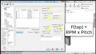 47 - Mastercam for SolidWorks - Tapping Cycle