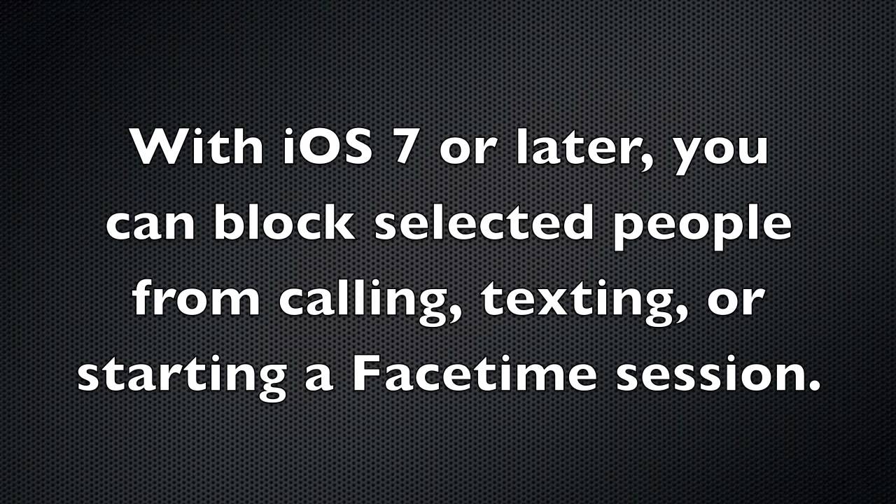 How to block numbers from texting or calling you in iOS on the iPhone